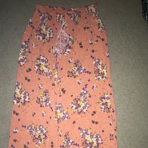 Floral flowy pants